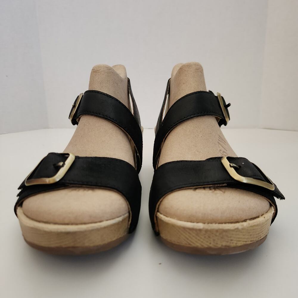 Dansko Trinity Wedge Sandal for Women  Black 7.5-8 M US - Picture 3 of 9